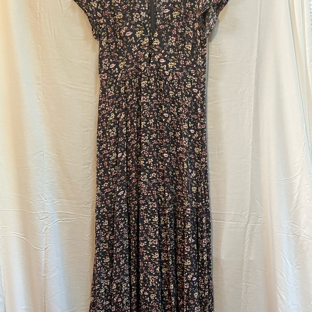 Floral Blue Maxi Dress